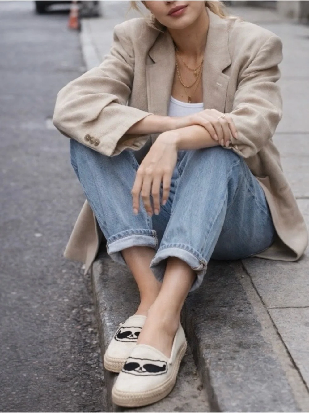 ZADIG & VOLTAIRE Women's City Frayed Espadrille Flat.